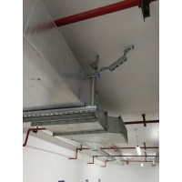 Q235B材質(zhì)熱浸鋅建筑機(jī)電管線抗震支架 武漢風(fēng)管側(cè)向抗