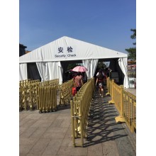 大型活動(dòng)安檢棚搭建方案-防火防爆可拆卸設(shè)計(jì)?